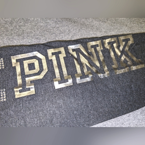 PINK Victoria's Secret HighWaisted *BLING* Cotton Logo Leggings (size M) - Picture 4 of 4